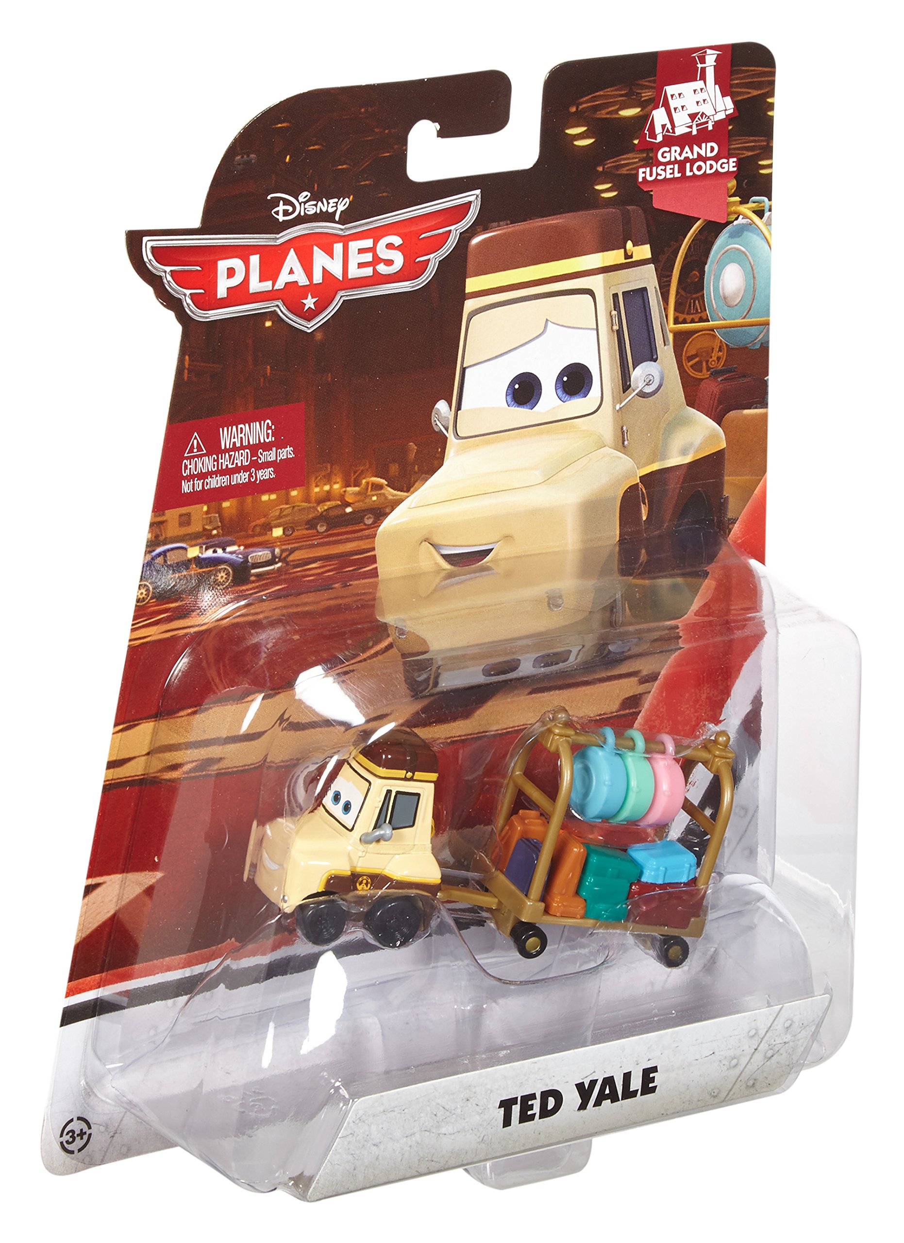 Amazon.com: Mattel Mattel Disney Planes Ted Yale with Luggage Cart